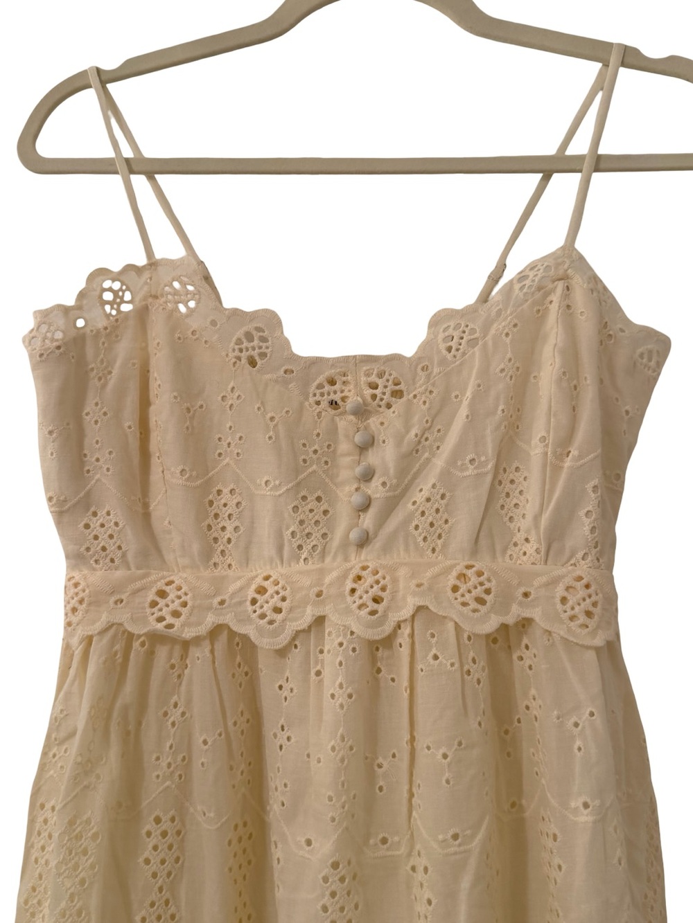 Heartloom Annie Eyelet Maxi Dress Ecru NWT - Picture 6 of 13